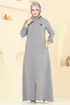Abaya 23027UKB139-MS Gray - Thumbnail