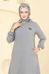 Abaya 23027UKB139-MS Gray - Thumbnail