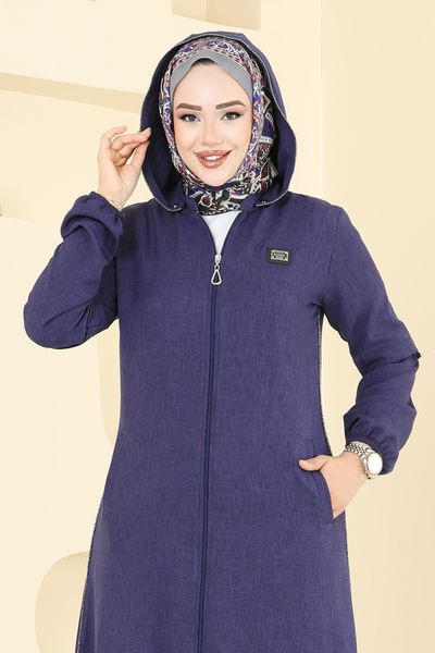 U.K.B. - عباءة كحلي 23027UKB139-MS - 360454