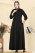 Abaya 23032UKB139-MS Black - Thumbnail