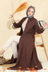 عباءة بني 23032UKB139-MS - Thumbnail
