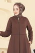 Abaya 23032UKB139-MS Light Brown - Thumbnail
