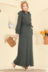 Abaya 24011UKB139-MS Khaki - Thumbnail