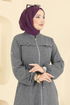 Abaya 24013UKB139-MS Gray - Thumbnail
