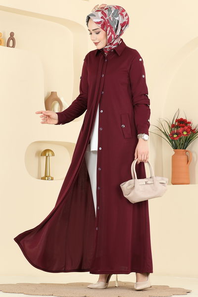 U.K.B. - Abaya 24014UKB139-MS Burgundy - 426160