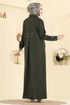 Abaya 24014UKB139-MS Khaki - Thumbnail