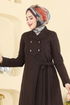 عباءة بني 24025UKB139-MS - Thumbnail