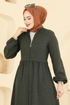 Abaya 24083UKBK1160-MS Khaki - Thumbnail