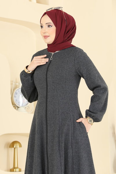 U.K.B.K. - Abaya 24091UKBK1161-MS Anthracite - 428769