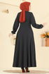 Abaya 24091UKBK1161-MS Black - Thumbnail