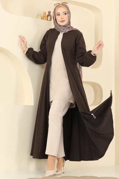 U.K.B.K. - Abaya 24091UKBK1161-MS Brown - 428811