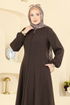 Abaya 24091UKBK1161-MS Brown - Thumbnail