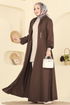 عباءة بني 2483SL432-MS - Thumbnail