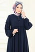Abaya 2638SL432-MS Navy Blue - Thumbnail