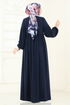 Abaya 2638SL432-MS Navy Blue - Thumbnail