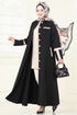 عباءة أسود 2641SL432-MS - Thumbnail