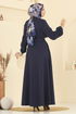 Abaya 2726SL432-MS Navy Blue - Thumbnail