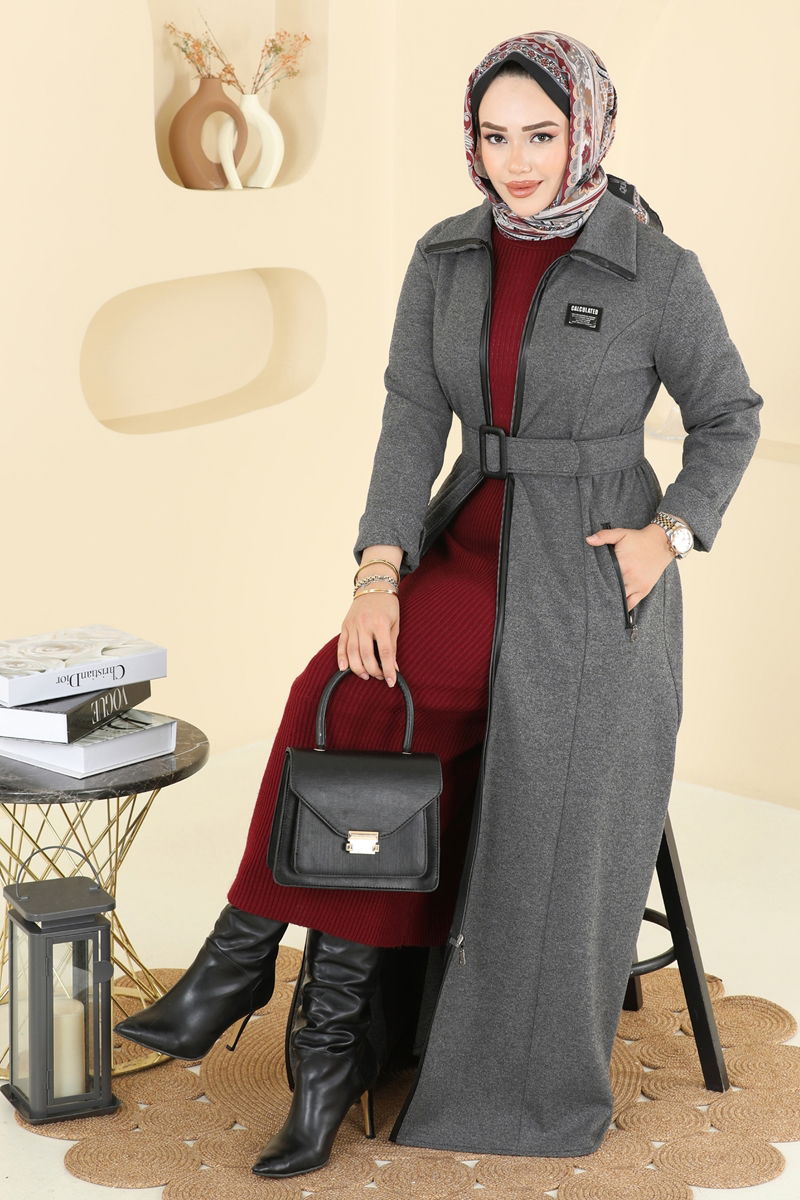 عباءة رمادي 2731SL432-MS