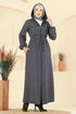 عباءة رمادي 2738SL432-MS - Thumbnail