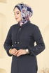 Abaya 2753SL432-MS Navy Blue - Thumbnail