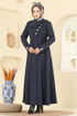 Abaya 2756SL432-MS Navy Blue - Thumbnail