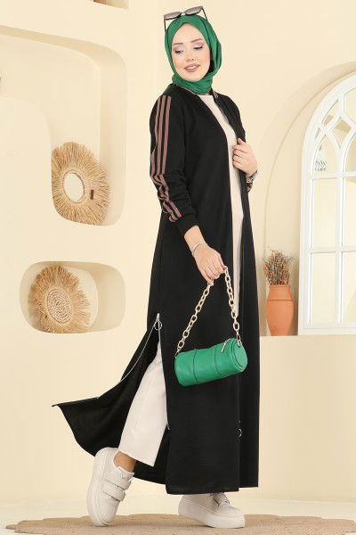 S.L. - عباءة أسود 2762SL432-MS