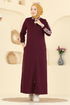 Abaya 2762SL432-MS Burgundy - Thumbnail
