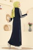 Abaya 2762SL432-MS Navy Blue - Thumbnail