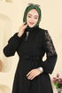 Abaya 2768SL432-MS Black - Thumbnail