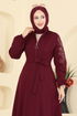Abaya 2768SL432-MS Burgundy - Thumbnail