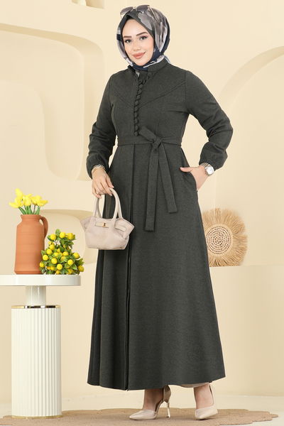 S.L. - عباءة اخضر عفني 2769SL432-MS - 417214