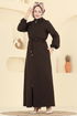 عباءة بني غامق 2783SL432-MS - Thumbnail
