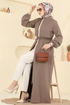 عباءة بيج غامق 2783SL432-MS - Thumbnail