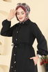 عباءة أسود 2784SL432-MS - Thumbnail
