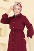 Abaya 2784SL432-MS Burgundy - Thumbnail