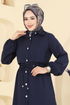 Abaya 2784SL432-MS Navy Blue - Thumbnail
