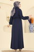 Abaya 2784SL432-MS Navy Blue - Thumbnail