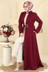Abaya 2786SL432-MS Burgundy - Thumbnail