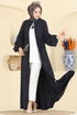 عباءة كحلي 2796SL432-MS - Thumbnail