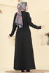 Abaya 2803SL432-MS Black - Thumbnail