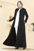عباءة أسود 2803SL432-MS - Thumbnail