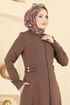 عباءة بني 2803SL432-MS - Thumbnail