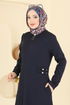 Abaya 2803SL432-MS Navy Blue - Thumbnail