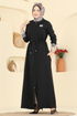 عباءة أسود 2807SL432-MS - Thumbnail