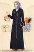 Abaya 2809SL432-MS Navy Blue - Thumbnail