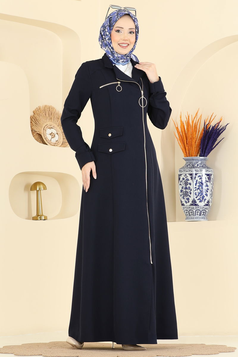 عباءة كحلي 2809SL432-MS