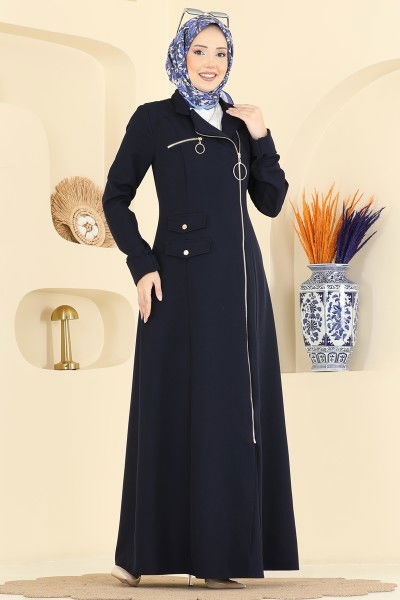 S.L. - عباءة كحلي 2809SL432-MS