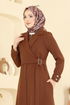 عباءة بني 2813SL432-MS - Thumbnail
