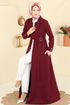 عباءة خمري 2813SL432-MS - Thumbnail
