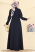 Abaya 2813SL432-MS Navy Blue - Thumbnail